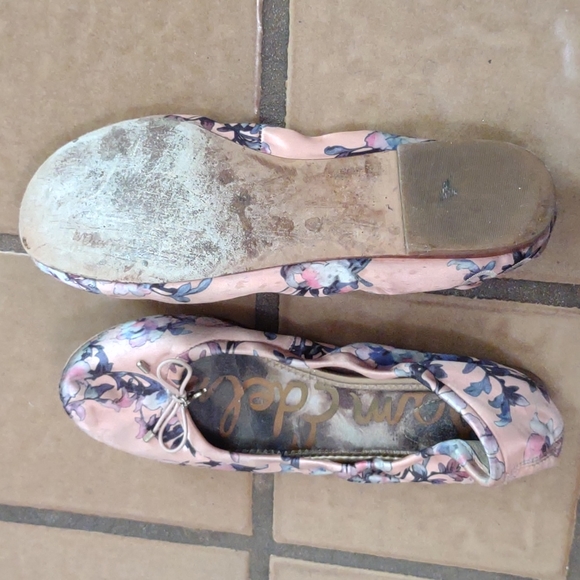 Well-used Sam Edelman Felicia Flat Floral Satin - Picture 4 of 11